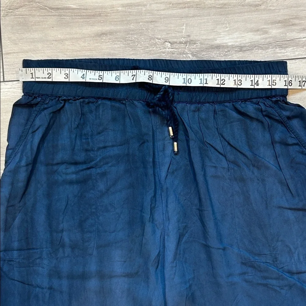 Novica navy blue polyester jogger pants size small